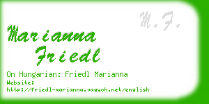 marianna friedl business card
